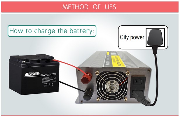 1000W 12V Inverter+Charger  รุ่น HBA1000C